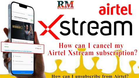 how to unsubscribe from airtel xstream play